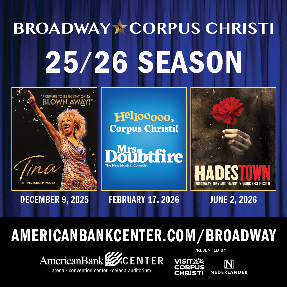 Broadway in Corpus Christi Summer Seat Event 