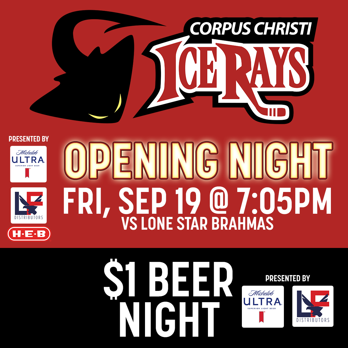 Corpus Christi IceRays Opening Night 