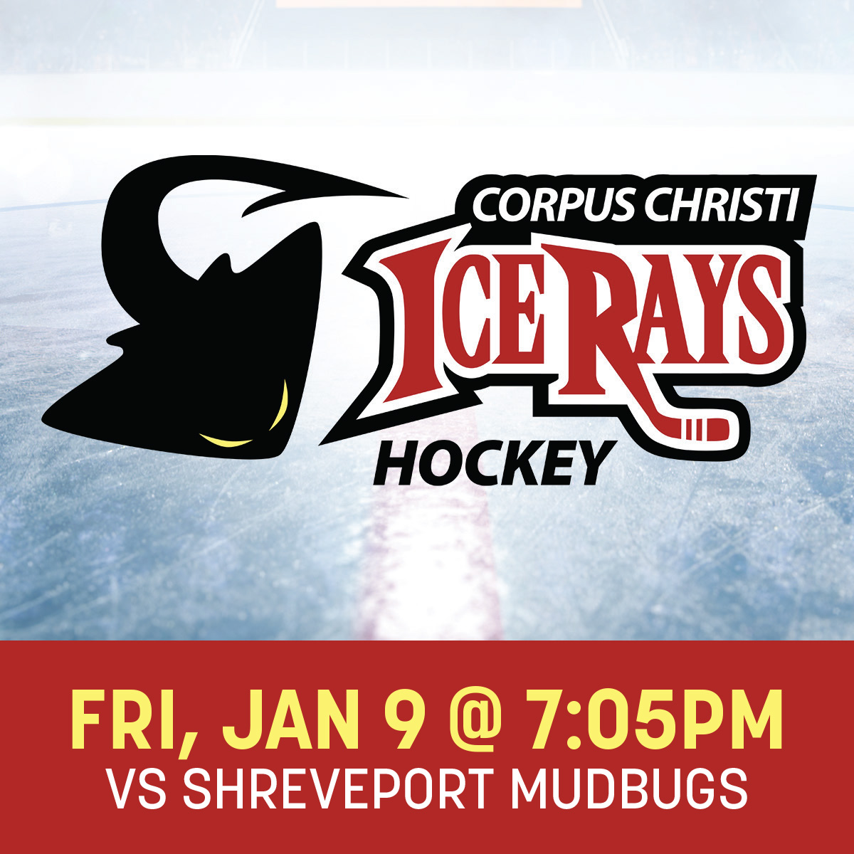 Corpus Christi IceRays vs Shreveport Mudbugs 